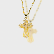 Load image into Gallery viewer, Cathedral Cross Necklace
