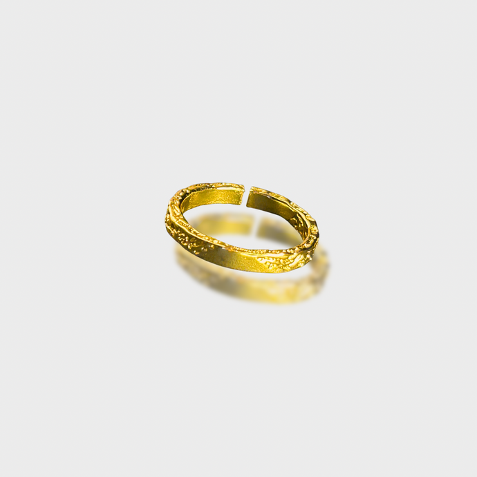 OG Gold Hammered Ring