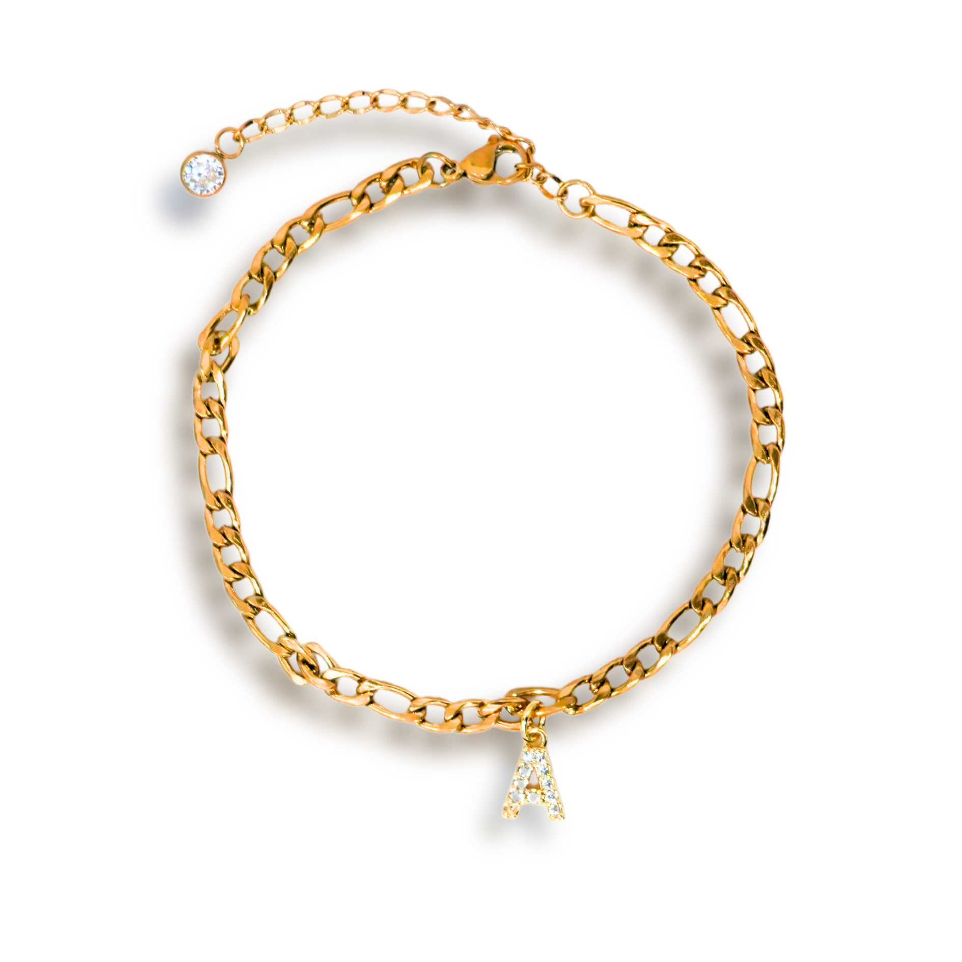 Initial Figaro Anklet