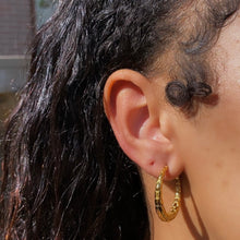 Load image into Gallery viewer, Snake Skin Hoops

