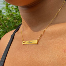 Load image into Gallery viewer, Custom Bar Name Necklace
