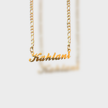 Load image into Gallery viewer, Chunk Figaro Chain Name Necklace
