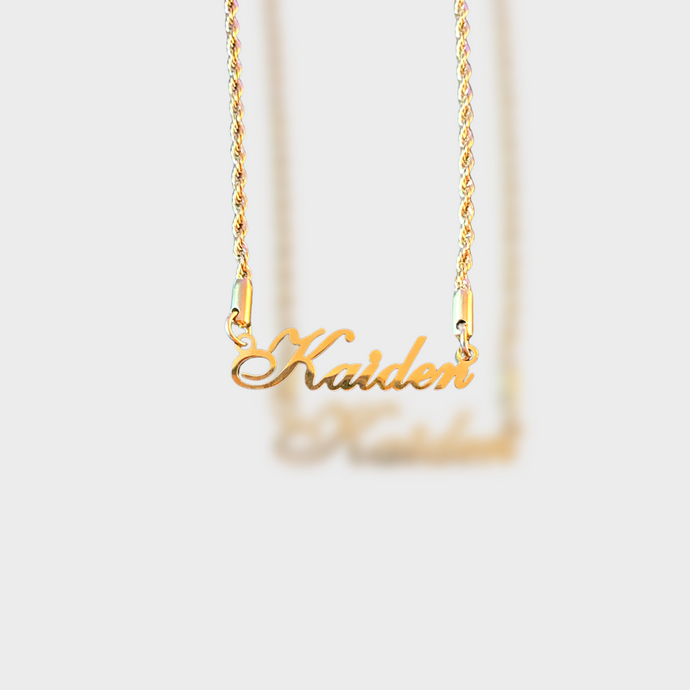 Classic Singapore Chain Name Necklace