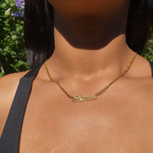 Load image into Gallery viewer, Classic Figaro Chain Name Necklace
