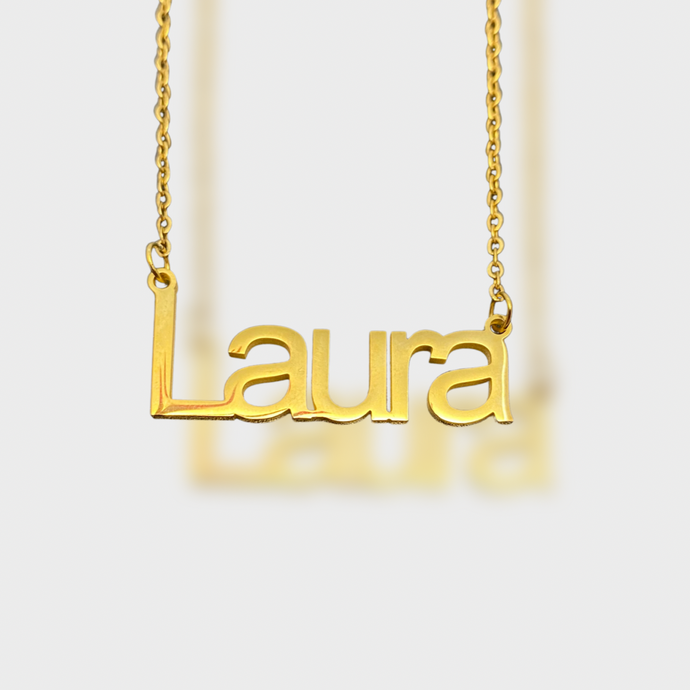 Arial Custom Name Necklace