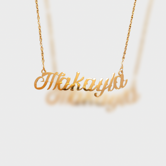 Rose Name Necklace
