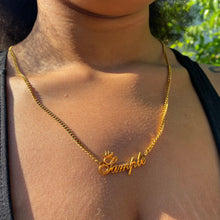 Load image into Gallery viewer, Classic Cuban Link Name Necklace
