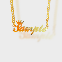 Load image into Gallery viewer, Chunk Cuban Link Name Necklace
